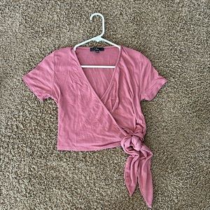 NWOT mauve ribbed top